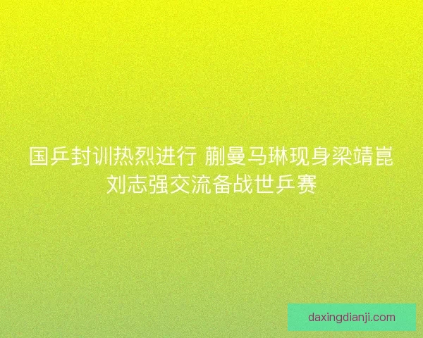 国乒封训热烈进行 蒯曼马琳现身梁靖崑刘志强交流备战世乒赛